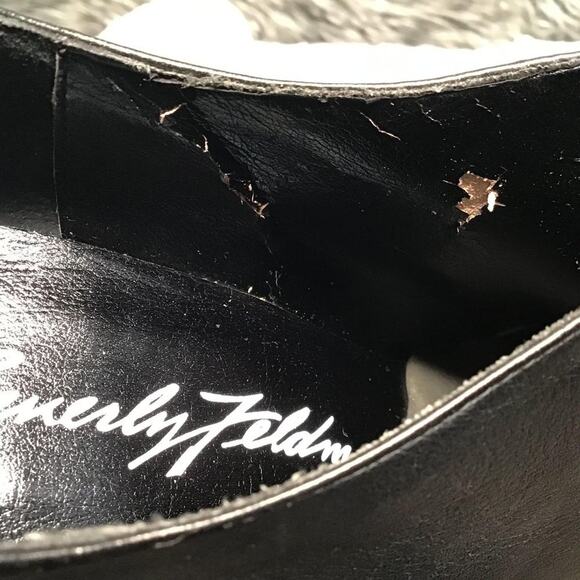 Beverly Feldman All Leather Pointed Toe Booties 7M - Picture 3 of 6